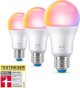 WiZ WiZ,Λάμπα,8,8W,2200-6500 (RGB),A60,E27,3 τεμάχια πηγή φωτός