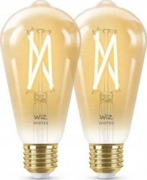 WiZ WiZ,ST64 Edison,7W,2000-5000,ST64,E27,2 τμχ πηγή φωτός 13215927 8719514551077