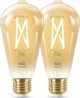 WiZ WiZ,ST64 Edison,7W,2000-5000,ST64,E27,2 τμχ πηγή φωτός 13215927 8719514551077