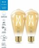 WiZ WiZ,ST64 Edison,7W,2000-5000,ST64,E27,2 τμχ πηγή φωτός 13215927 8719514551077