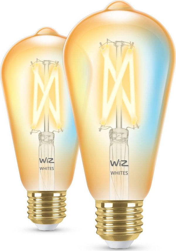 WiZ WiZ,ST64 Edison,7W,2000-5000,ST64,E27,2 τμχ πηγή φωτός 13215927 8719514551077