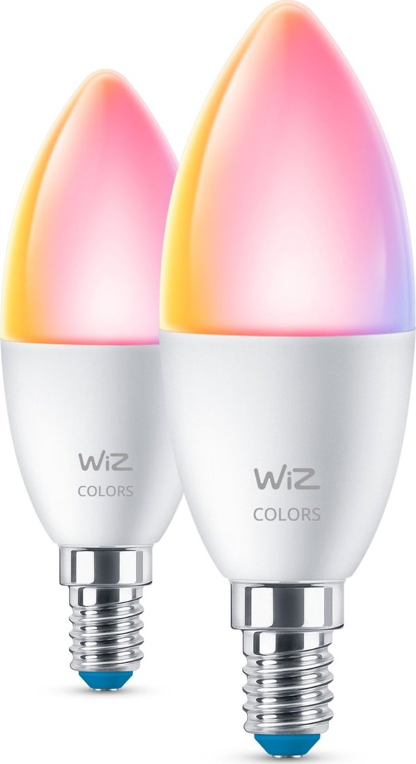 WiZ WiZ,Κερί,4,9W,2200-6500 (RGB),C37,E14,2 τεμ πηγή φωτός