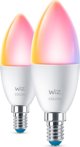WiZ WiZ,Κερί,4,9W,2200-6500 (RGB),C37,E14,2 τεμ πηγή φωτός