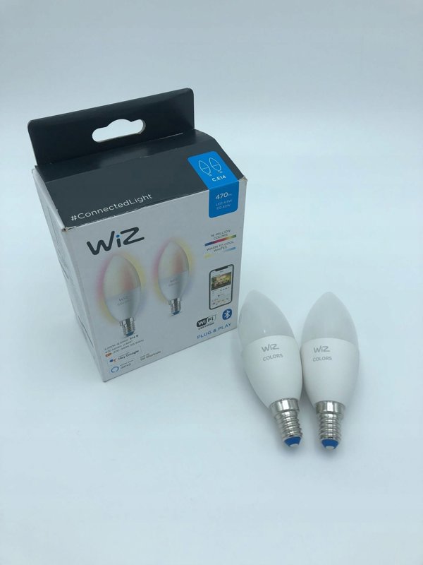 WiZ WiZ,Κερί,4,9W,2200-6500 (RGB),C37,E14,2 τεμ πηγή φωτός