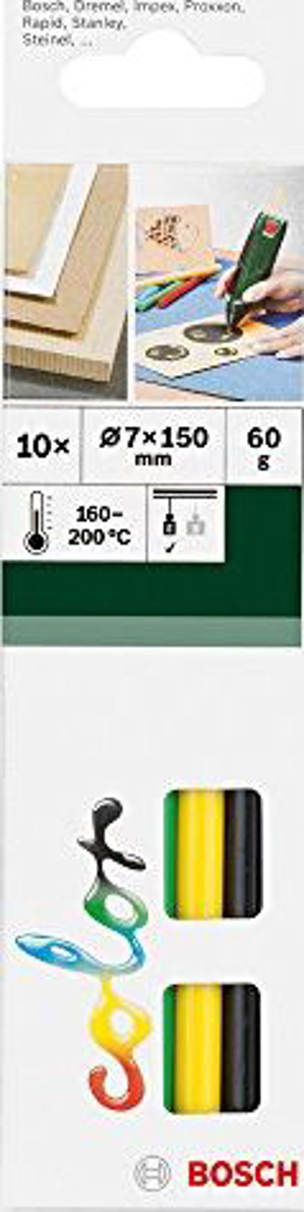 Ράβδοι κόλλας Bosch Κόλλα σε στικ Bosch Color (10 τεμ. Ø 7 mm)