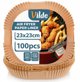 Vilde Χάρτινη Εισαγωγή Για Φριτέζα Αέρος Air Fryer, Τετράγωνη, 23 x 23cm, 100τμχ