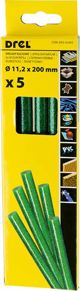 Ράβδοι κόλλας Drel 11 mm x 200 mm πράσινες 5 τεμ. CON-GKS-61205