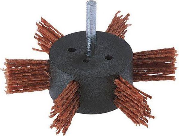 Wolfcraft Βούρτσα Βεντάλιας 100mm, Νάιλον Επίστρωση, Για Καθαρισμό & Αφαίρεση Σκουριάς, WF1512000