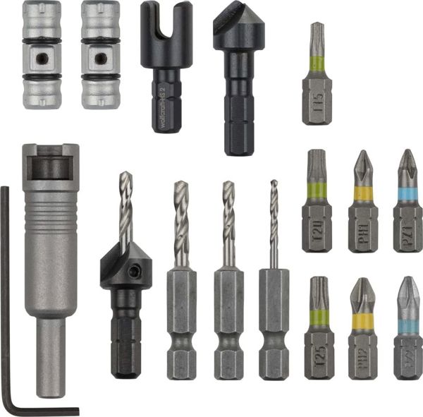 Wolfcraft Flip Bit - Σετ Καθολική Λαβή για Τρύπημα, Βύθισμα και Βίδωμα WF3086000