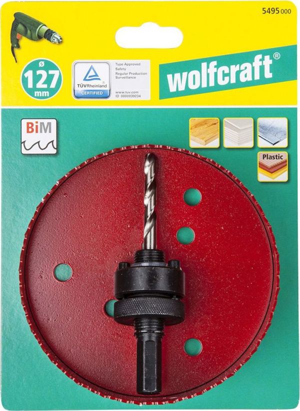 Wolfcraft Ποτηροτρύπανο BiM 127 mm Wolfcraft - πλήρες