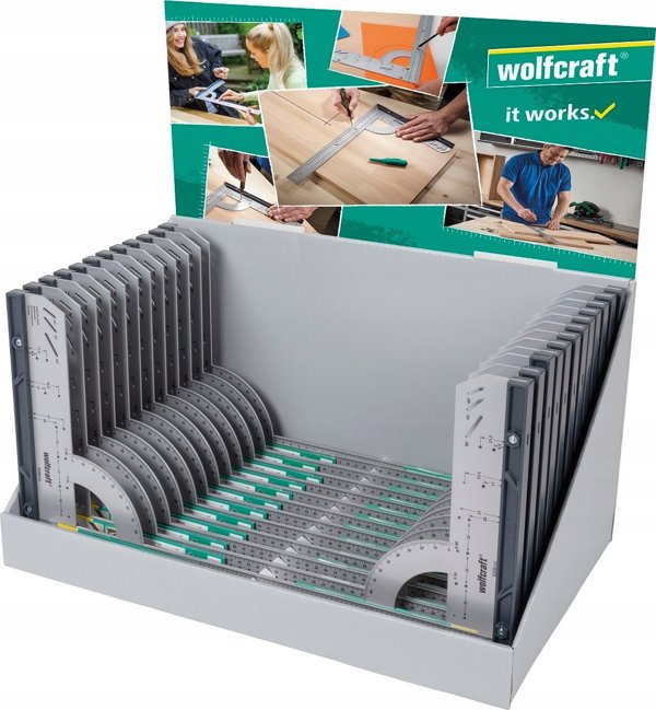 Wolfcraft Γωνιακός Οδηγός 280 x 500 mm - Επαγγελματικός Οδηγός Χάραξης και Κοπής