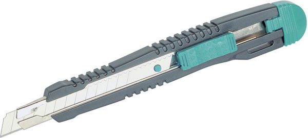 Wolfcraft Light μαχαίρι με 2 λεπίδες 9mm (4141000)