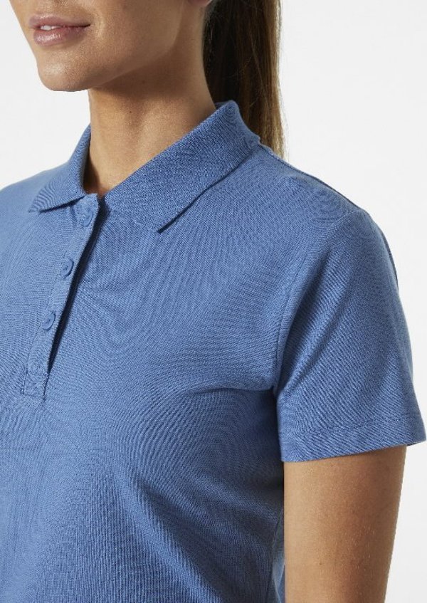 Γυναικείο HELLY HANSEN Manchester Polo T-shirt, ανοιχτό μπλε, M L