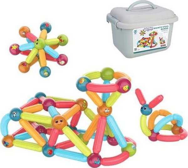 Woopie Magnetic Εκπαιδευτικά Κατασκευαστικά Μπλοκ 76 Ελ.  Λουμάρκο! 13496181 5904326945180