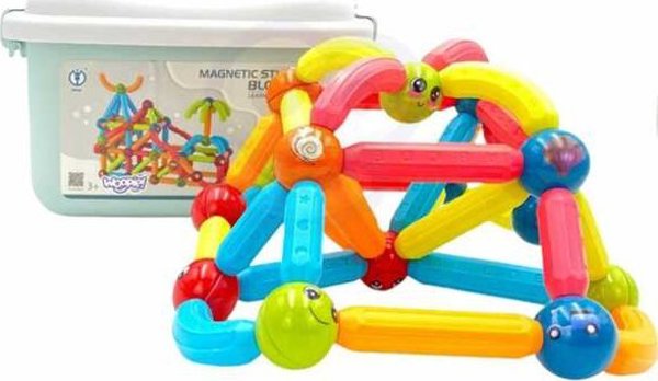 Woopie Magnetic Educational Construction Blocks 128 Ελ.  Λουμάρκο! 13496180 5904326945197
