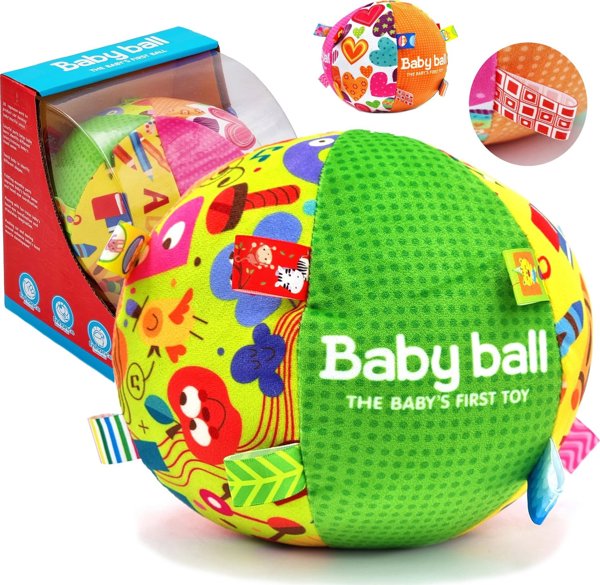 Woopie Soft Sensory Ball Lady Tag με ένθετα για νήπια + ήχος Lumarko! 13496188 5904326944114