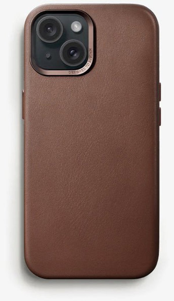 Woodcessories Woodcessories Bio Leather Case MagSafe iPhone 15 Plus Brown