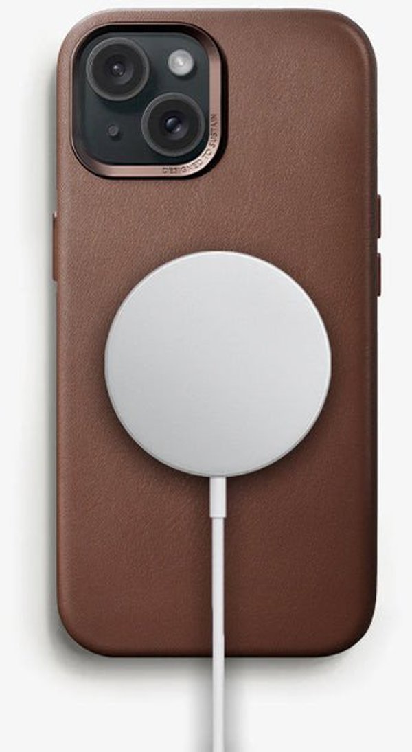 Woodcessories Woodcessories Bio Leather Case MagSafe iPhone 15 Plus Brown