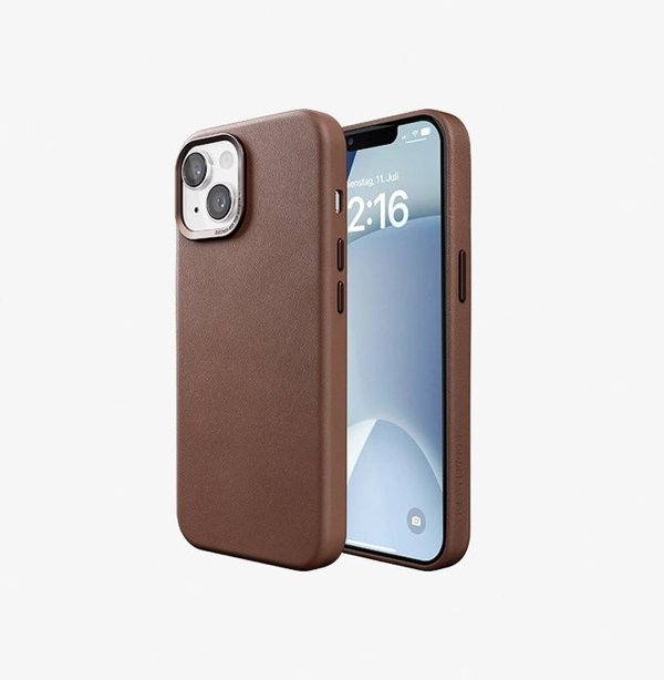 Woodcessories Woodcessories Bio Leather Case MagSafe iPhone 15 Plus Brown