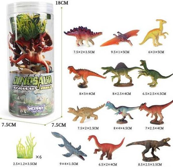 Woopie Dinosaur Figures Set 18 τμχ - Έκδοση 1 Lumarko! 13523026 5904326947108