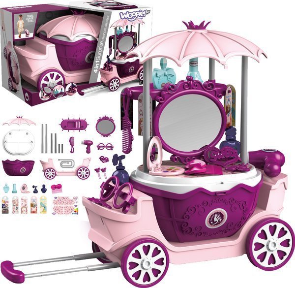 Woopie Beauty Salon Τραπέζι μπουντουάρ με ρόδες Βαλίτσα τρόλεϊ 31 Αξεσουάρ 4σε1 Lumarko! 13524680 5904326947993