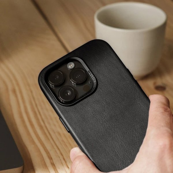 Woodcessories Woodcessories Bio Leather Case MagSafe iPhone 15 Plus Black