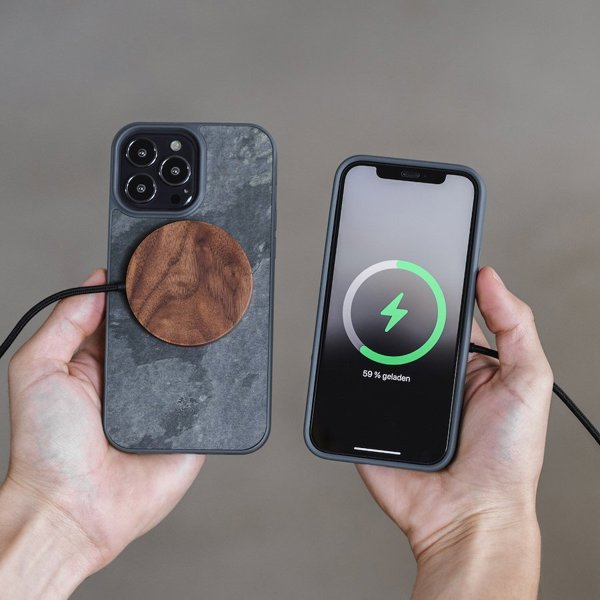 Woodcessories Woodcessories Bumper Case MagSafe Camo Gray iPhone 14 Plus