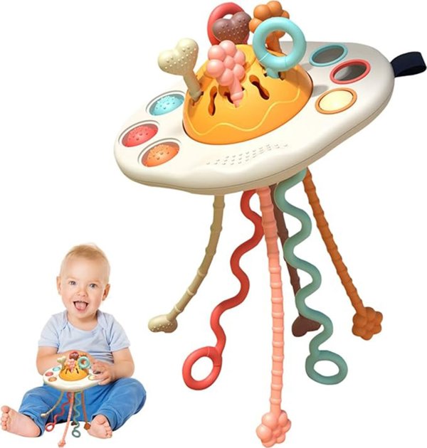 Woopie WOOPIE BABY Αισθητηριακό Παιχνίδι Montessori Κουδουνίστρα Πολυλειτουργικό UFO