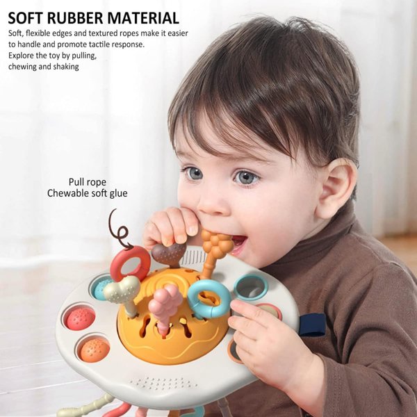 Woopie WOOPIE BABY Αισθητηριακό Παιχνίδι Montessori Κουδουνίστρα Πολυλειτουργικό UFO