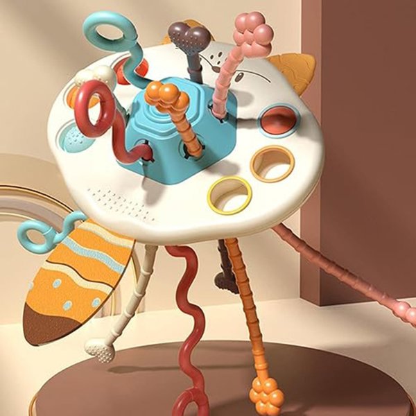 Woopie WOOPIE BABY Αισθητηριακό Παιχνίδι Montessori Κουδουνίστρα Πολυλειτουργική Αλεπού