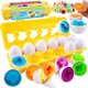 Woopie Montessori Egg Puzzle - Ταιριάξτε σχήματα και χρώματα Lumarko! 13530517 5904326948426