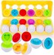 Woopie Montessori Egg Puzzle - Ταιριάξτε σχήματα και χρώματα Lumarko! 13530517 5904326948426