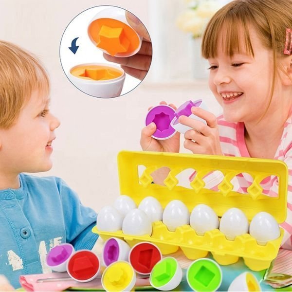 Woopie Montessori Egg Puzzle - Ταιριάξτε σχήματα και χρώματα Lumarko! 13530517 5904326948426