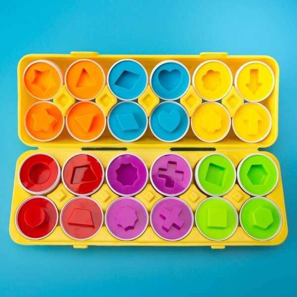 Woopie Montessori Egg Puzzle - Ταιριάξτε σχήματα και χρώματα Lumarko! 13530517 5904326948426