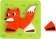 Woopie WOOPIE GREEN Ξύλινο Παζλ Παιχνίδι με Ζωάκια Montessori FSC