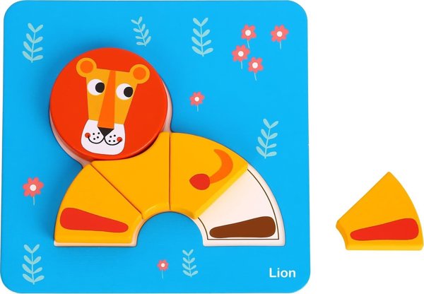 Woopie WOOPIE GREEN Ξύλινο Παζλ Παιχνίδι με Ζωάκια Montessori FSC