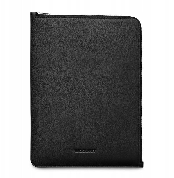 Woolnut Δερμάτινη Θήκη Folio για MacBook 13/14", μαύρο