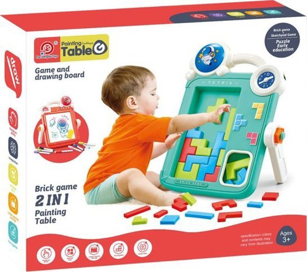 Woopie Διπλής Όψης Πίνακας Σχεδίασης Tetris Παιχνίδι 2 σε 1 Lumarko! 13528175 5904326948808