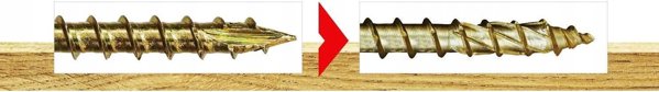 ΒΙΔΕΣ ΞΥΛΟΥ TORXWKCP 6.0X80 10ΤΕΜ