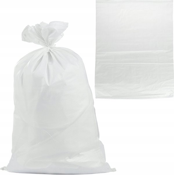 Πολυπροπυλένια σακούλα 65x105cm 50kg / Λευκή
