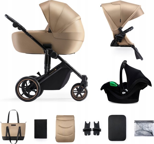 Καρότσι KinderKraft KINDERKRAFT καρότσι 3σε1 PRIME 2 3IN1 MINK PRO SANDROSE BEIGE, KSPRIM02BEG300I