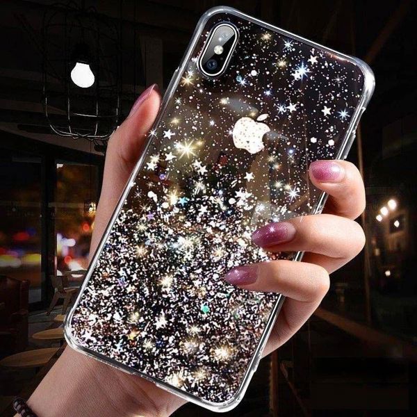 Γυαλιστερό κάλυμμα θήκης Wozinsky Wozinsky Star Glitter με γκλίτερ για το Samsung Galaxy A30 μπλε 8074995 9111201926677