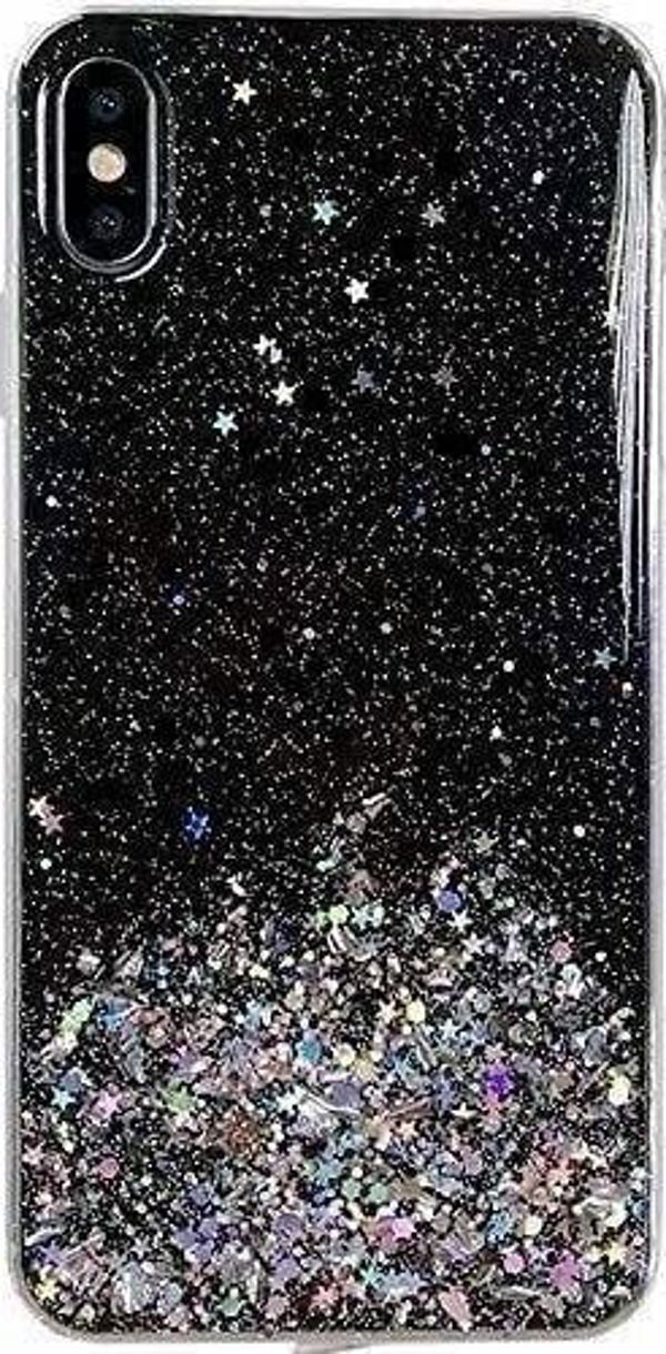 Wozinsky Wozinsky Star Glitter λαμπερή θήκη με γκλίτερ Samsung Galaxy S21+ 5G (S21 Plus 5G) μαύρο