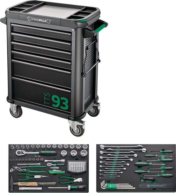 Καρότσι εργαλείων Sourcing Tool trolley with tools STAHLWILLE TTS 93/130