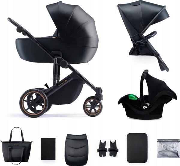 Καρότσι KinderKraft Καρότσι KINDERKRAFT 3σε1 PRIME 2 3IN1 MINK PRO VENEZIAN BLACK, KSPRIM02BLK300I 14393610 5902533923946
