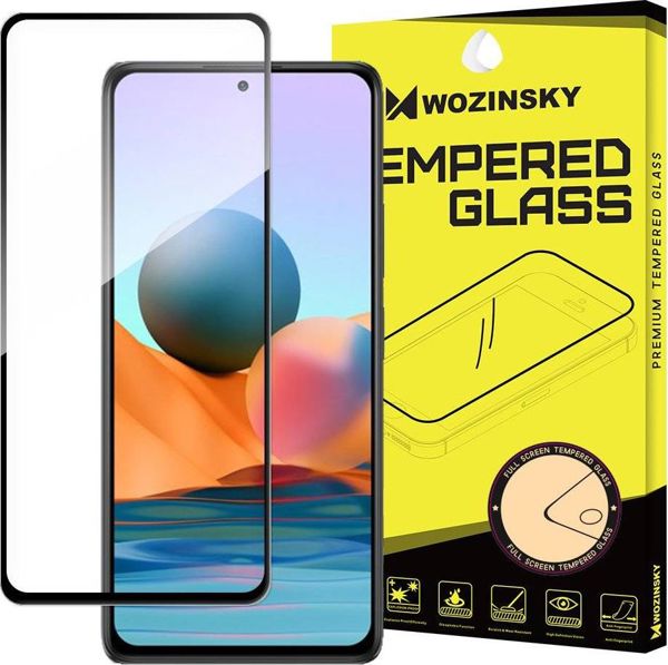 Wozinsky Tempered Glass Full Glue για Xiaomi Redmi Note 10 Pro - Πλήρης Προστασία Οθόνης, Μαύρο