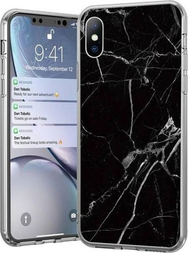 Wozinsky Wozinsky Marble Xiaomi Mi Note 10 Lite Case Black 8300654 9111201926394