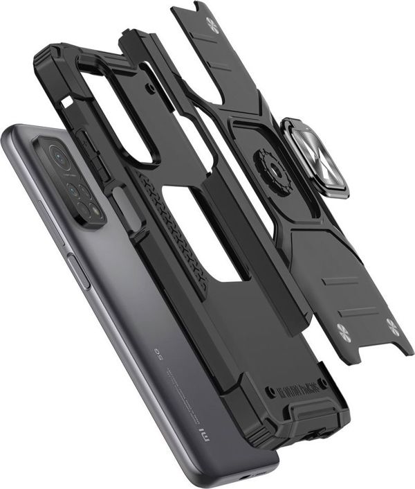 Wozinsky Wozinsky Ring Armor Armored Hybrid Case Cover + Μαγνητική θήκη για Samsung Galaxy A72 4G Black 8759097 9111201935853