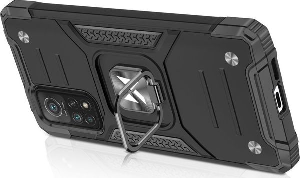 Wozinsky Wozinsky Ring Armor Armored Hybrid Case Cover + Μαγνητική θήκη για Samsung Galaxy A72 4G Black 8759097 9111201935853