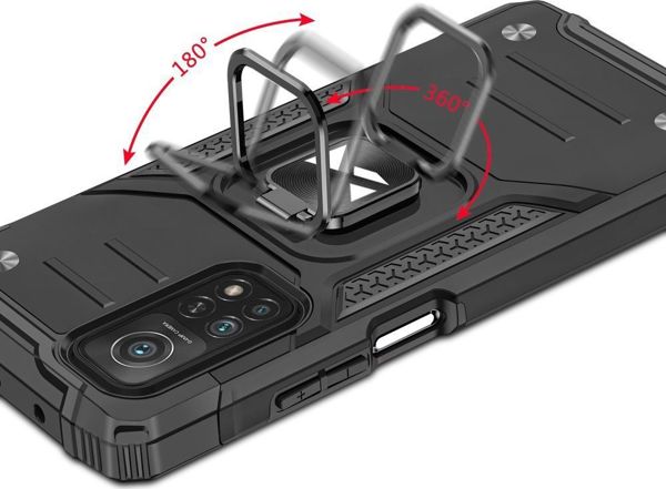 Wozinsky Wozinsky Ring Armor Armored Hybrid Case Cover + Μαγνητική θήκη για Samsung Galaxy A72 4G Black 8759097 9111201935853